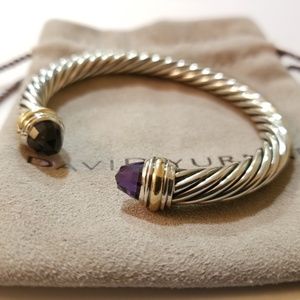 David Yurman Amethyst 7mm Cable Bracelet